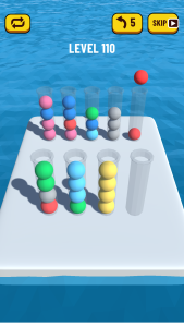 اسکرین شات 1 بازی Ball Sort Puzzle 3D