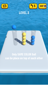 اسکرین شات 4 بازی Ball Sort Puzzle 3D