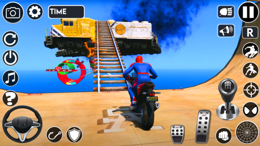 اسکرین شات 2 بازی Superhero Tricky Bike Stunt