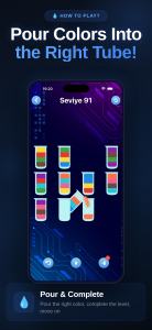 اسکرین شات 4 بازی Water Sort - Color Puzzle Game