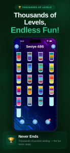 اسکرین شات 2 بازی Water Sort - Color Puzzle Game