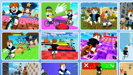 اسکرین شات 6 بازی Obby bike: Parkour Adventure