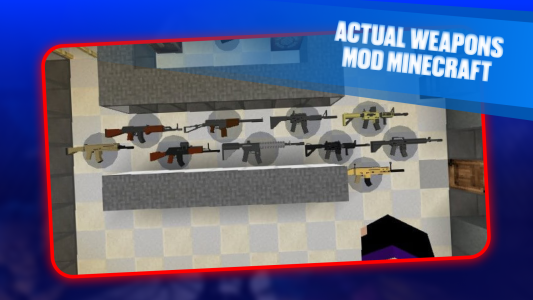 اسکرین شات 1 برنامه Actual Weapons Mod Minecraft