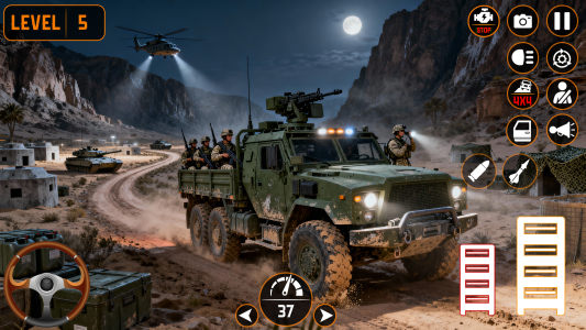 اسکرین شات 2 بازی Army Cargo Truck Game 2026