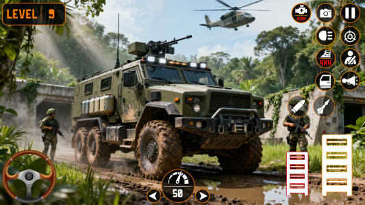 اسکرین شات 5 بازی Army Cargo Truck Game 2026