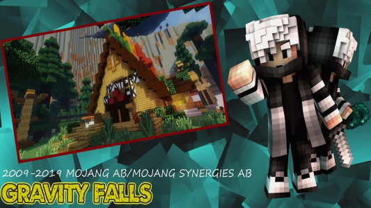 اسکرین شات 1 بازی Map Gravity Falls: Blocks City