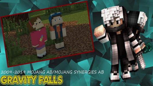 اسکرین شات 3 بازی Map Gravity Falls: Blocks City