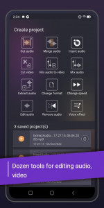 اسکرین شات 1 برنامه Music editor, Voice modifier