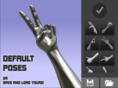 اسکرین شات 5 برنامه Hand Draw 3D Pose Tool