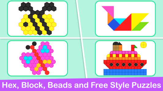 اسکرین شات 1 بازی Mosaic Puzzles Art Game Kids