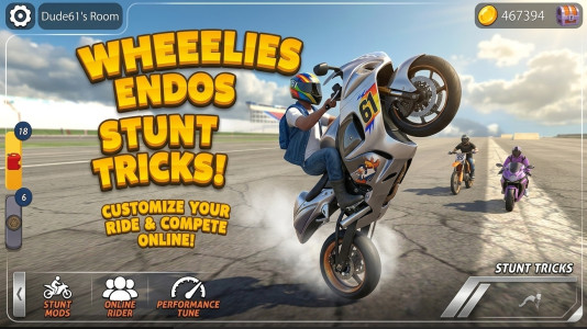 اسکرین شات 3 بازی Wheelie King 8 - Race Life 3D
