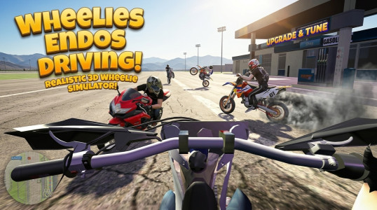 اسکرین شات 1 بازی Wheelie King 8 - Race Life 3D