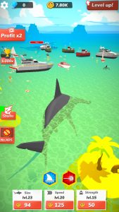 اسکرین شات 3 بازی Idle Shark World - Tycoon Game