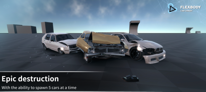 اسکرین شات 3 بازی Flexbody Car Crash: Soft Body