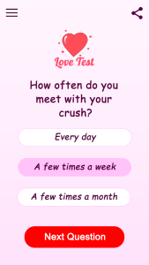 اسکرین شات 4 برنامه Love Test - Compatibility Test