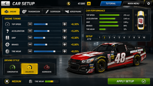 اسکرین شات 2 بازی American Speedway Manager