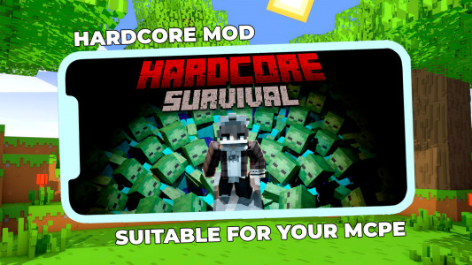 اسکرین شات 4 برنامه Hardcore Mod for Minecraft