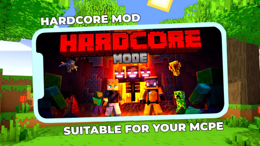 اسکرین شات 3 برنامه Hardcore Mod for Minecraft