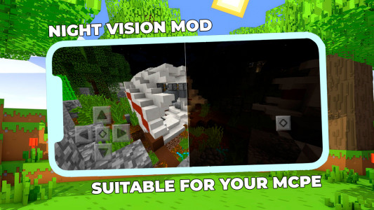 اسکرین شات 4 برنامه Night Vision Mod Minecraft PE