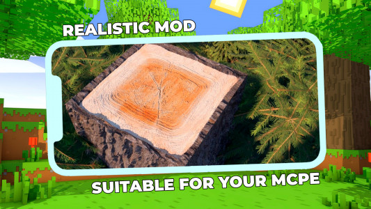 اسکرین شات 1 برنامه Realistic Mod for Minecraft
