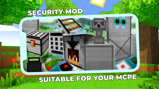 اسکرین شات 4 برنامه Security Craft Mod Minecraft