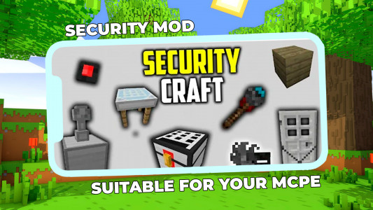 اسکرین شات 2 برنامه Security Craft Mod Minecraft