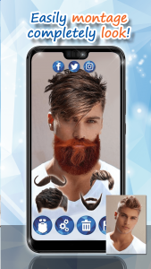 اسکرین شات 3 برنامه Men Hairstyles - Beard Camera