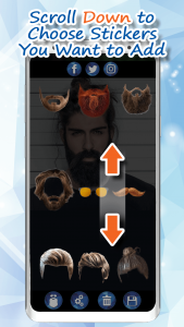 اسکرین شات 2 برنامه Men Hairstyles - Beard Camera