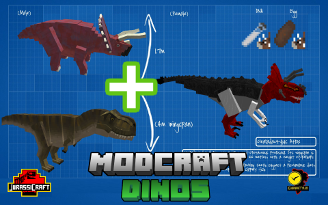 اسکرین شات 5 برنامه MOD Craft | Dinosaur Minecraft