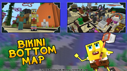اسکرین شات 1 بازی Bikini Bottom Mod For MCPE