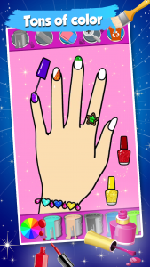 اسکرین شات 2 برنامه Nails Polish Coloring Pages