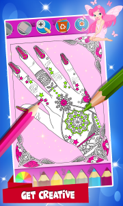 اسکرین شات 4 برنامه Nails Polish Coloring Pages