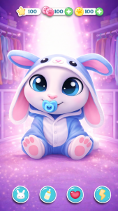 اسکرین شات 4 بازی Bu Bunny - Cute pet care game
