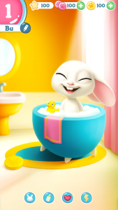 اسکرین شات 2 بازی Bu Bunny - Cute pet care game