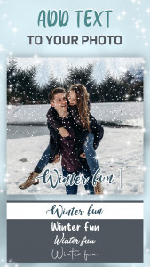 اسکرین شات 5 برنامه Snow Effect on Photo - Editor