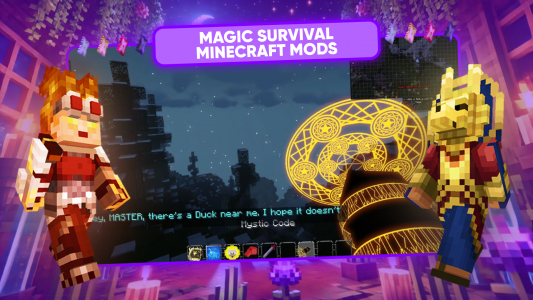 اسکرین شات 1 برنامه Magic Survival Minecraft Mods
