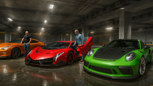 اسکرین شات 3 برنامه Supercar Street Racing Sim