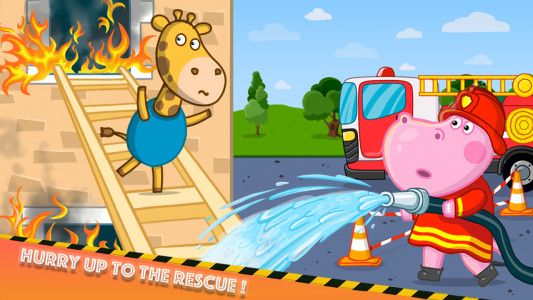 اسکرین شات 8 بازی Fireman Hippo: City Hero