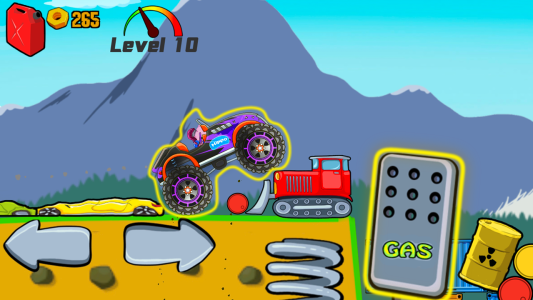 اسکرین شات 6 بازی Kids Monster Truck Racing Game