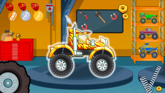اسکرین شات 5 بازی Kids Monster Truck Racing Game