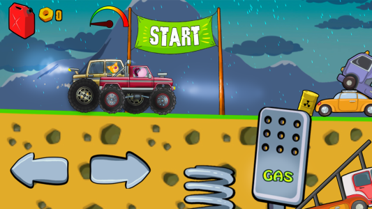 اسکرین شات 1 بازی Kids Monster Truck Racing Game