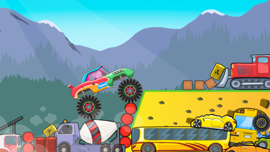 اسکرین شات 2 بازی Kids Monster Truck Racing Game