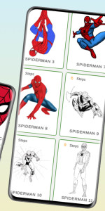 اسکرین شات 5 بازی How to draw SpiderMun