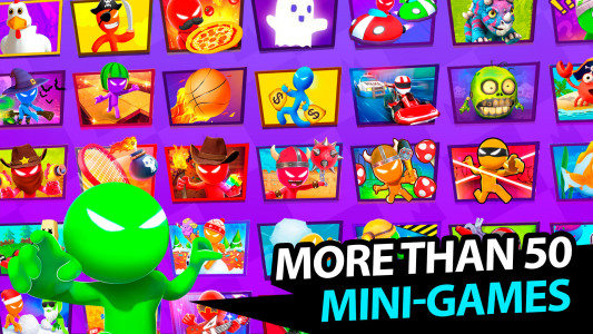 اسکرین شات 2 بازی Stickman Party 234 MiniGames