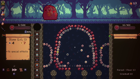 اسکرین شات 3 بازی Peglin - A Pachinko Roguelike
