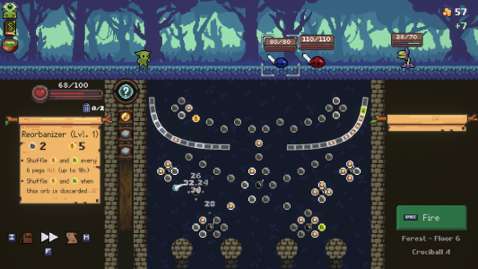 اسکرین شات 1 بازی Peglin - A Pachinko Roguelike