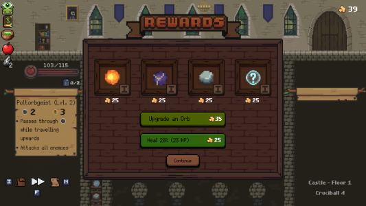 اسکرین شات 6 بازی Peglin - A Pachinko Roguelike