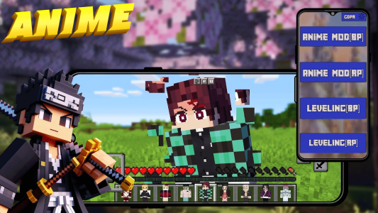 اسکرین شات 1 برنامه Anime Mods & Addons Minecraft