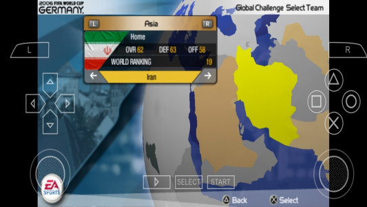 اسکرین شات 1 بازی شبیه ساز فوتبال جام جهانی 2006