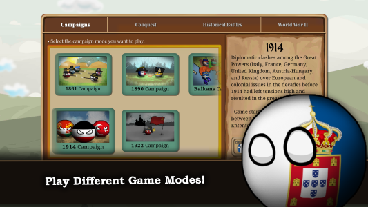 اسکرین شات 8 بازی Countryball: Europe 1890